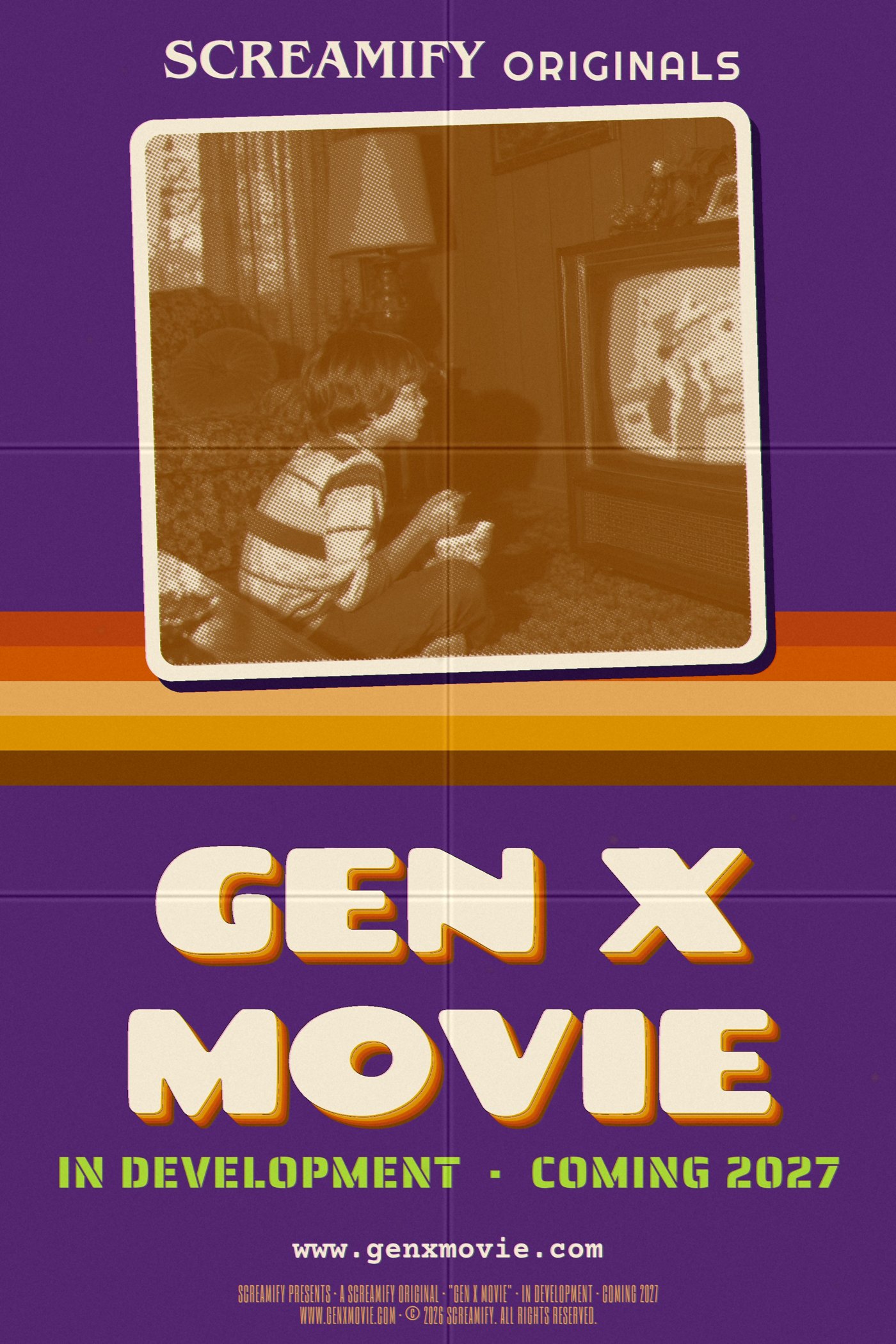 Purple yearbook one-sheet